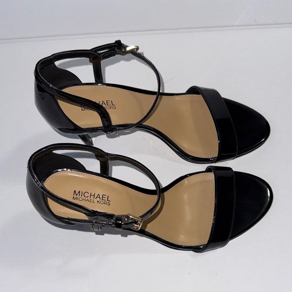 Michael Kors Black Patent Heels size 7 - Picture 9 of 16